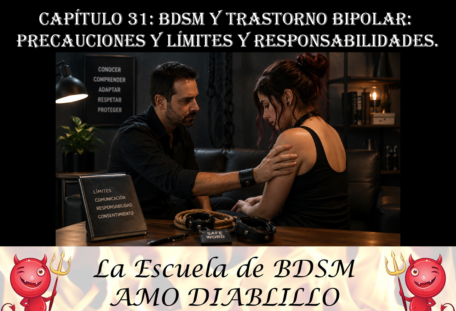 CAPÍTULO 31: BDSM Y TRASTORNO BIPOLAR: PRECAUCIONES Y LÍMITES Y RESPONSABILIDADES.